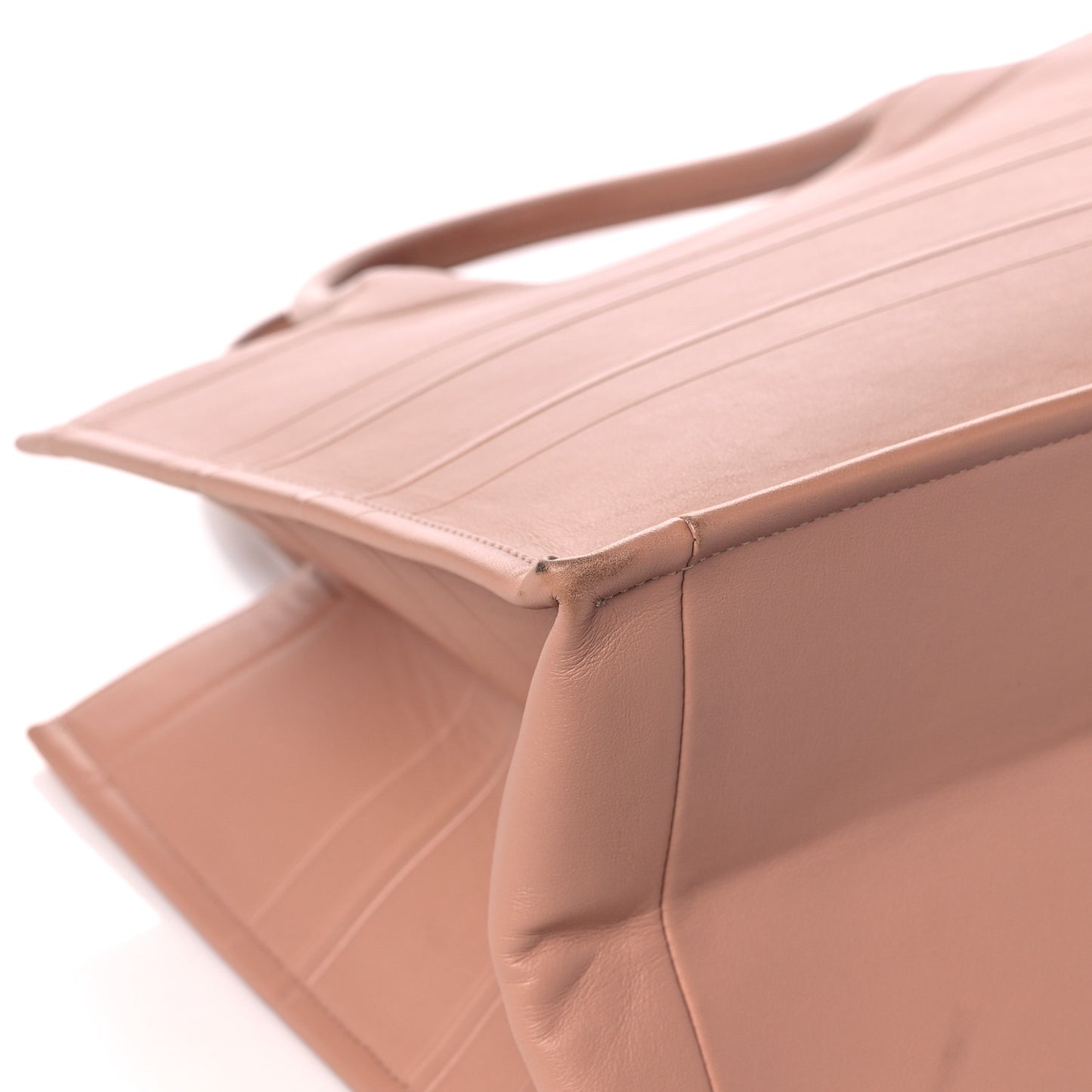 Calfskin Embossed Medium Book Tote Rose de Vents