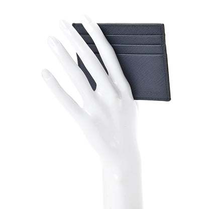 Prada Saffiano Card Holder Baltico 2 of 8