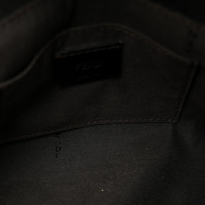 Fendi Vitello Elite Flap Crossbody Bag Black 8 of 19