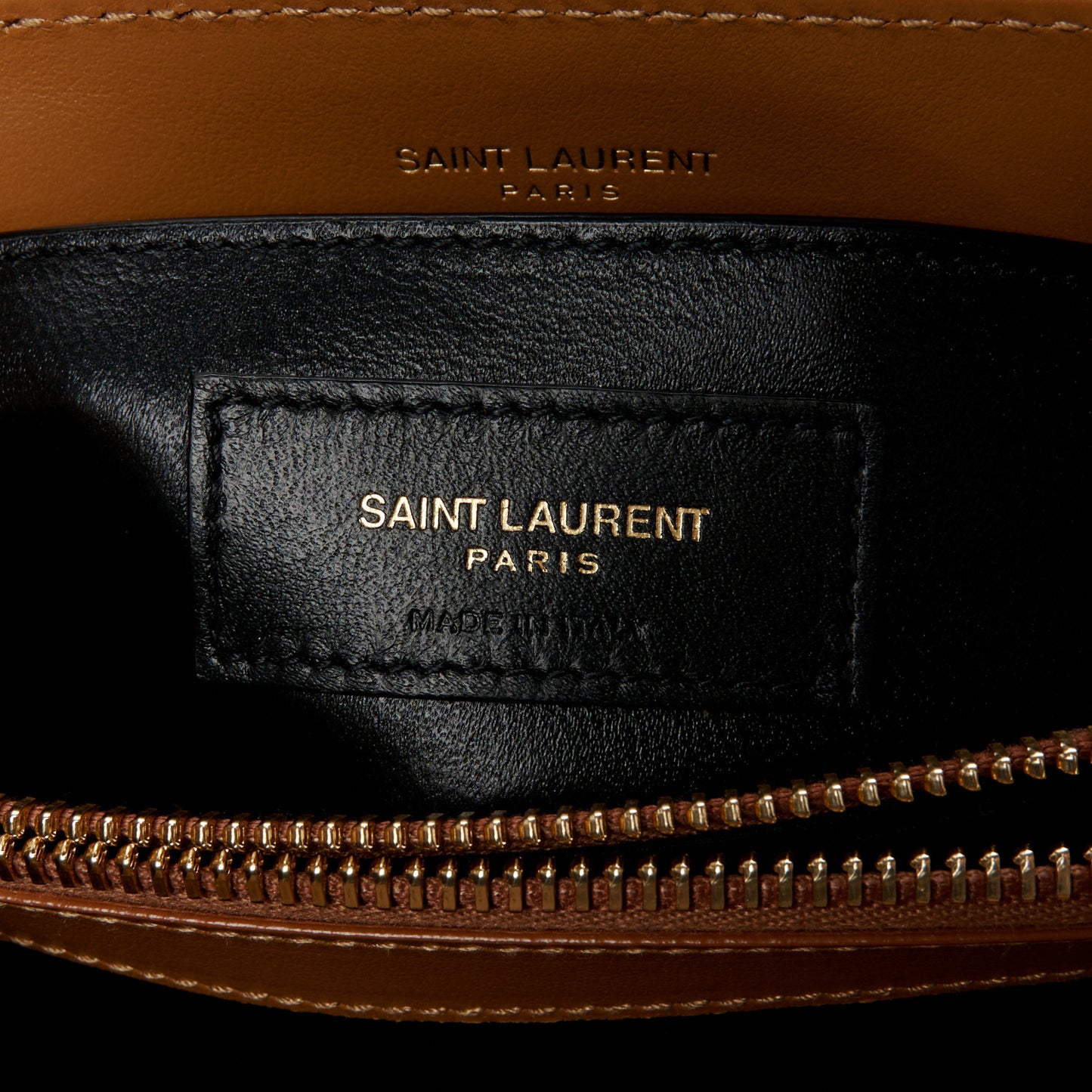 Calfskin Y Quilted Monogram Small Loulou Chain Satchel Dark Natural