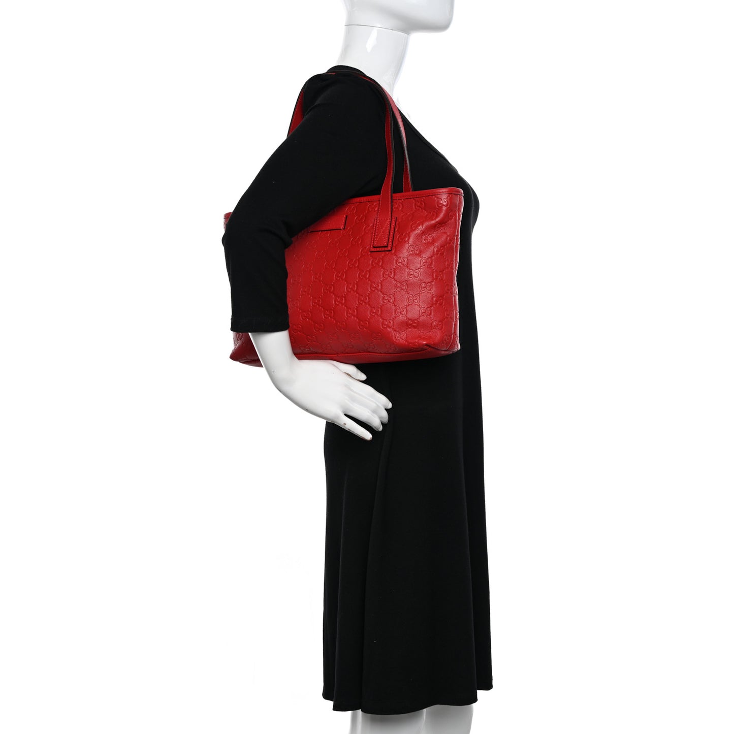 Guccissima Small Joy Tote Red