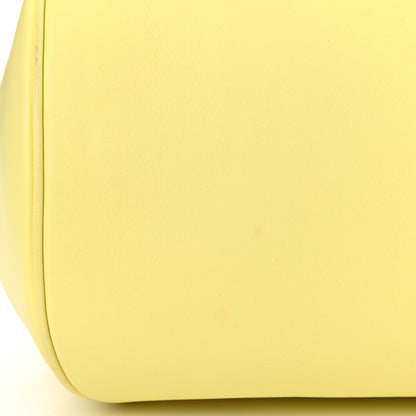 Salvatore Ferragamo Calfskin Frame Satchel Technicolor Yellow 10 of 10