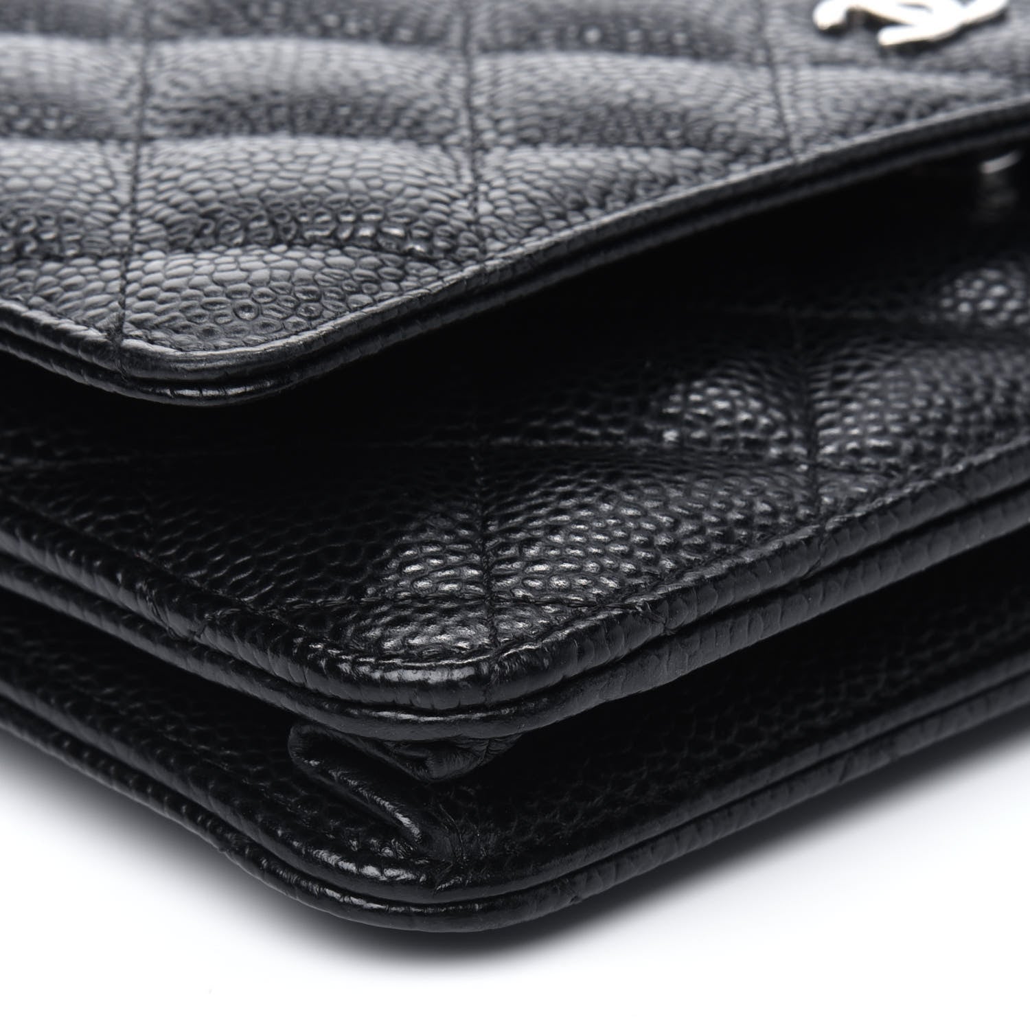 Chanel Caviar Quilted Wallet On Chain WOC Black 10 of 14