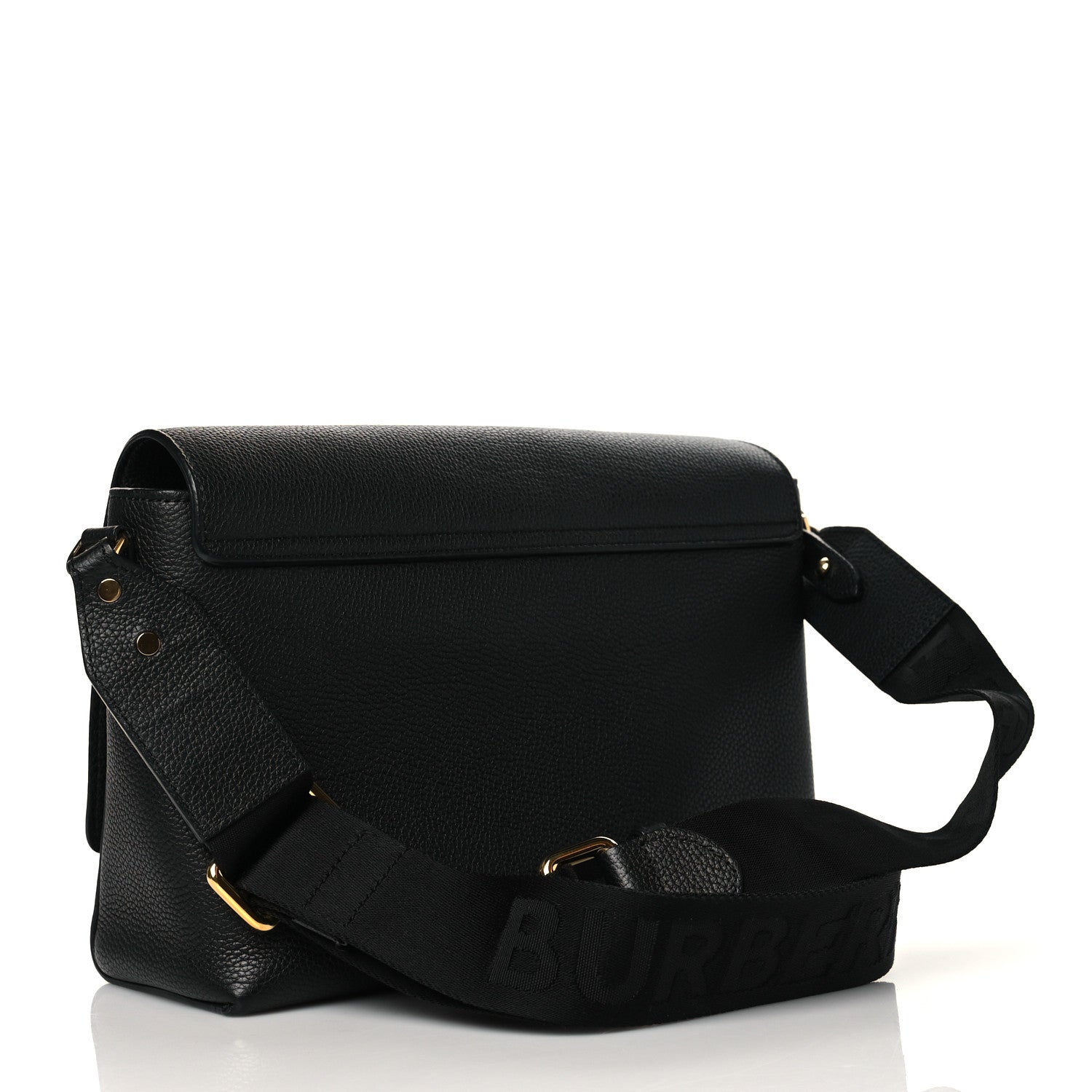 Burberry Grainy Calfskin Vintage Check Note Crossbody Bag Black 3 of 11