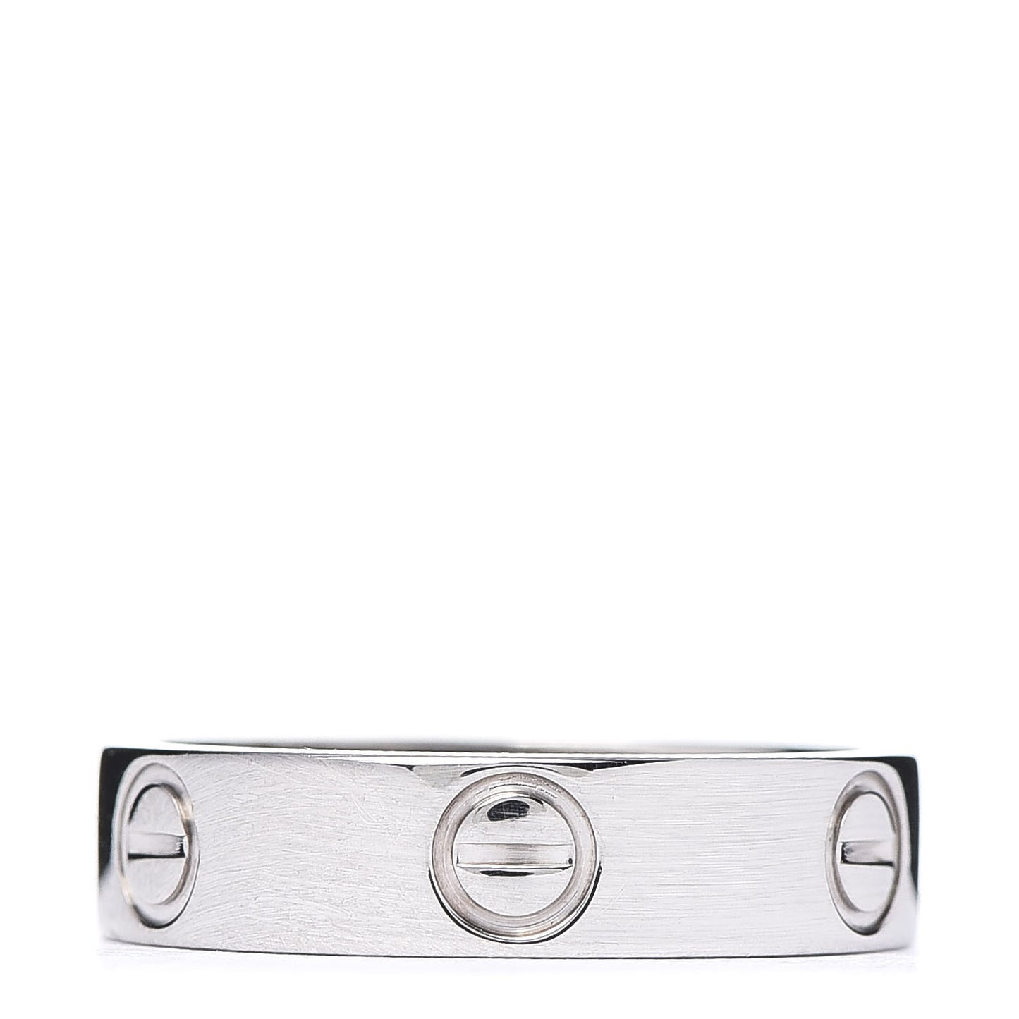 18K White Gold 5.5mm LOVE Ring 55 7.25