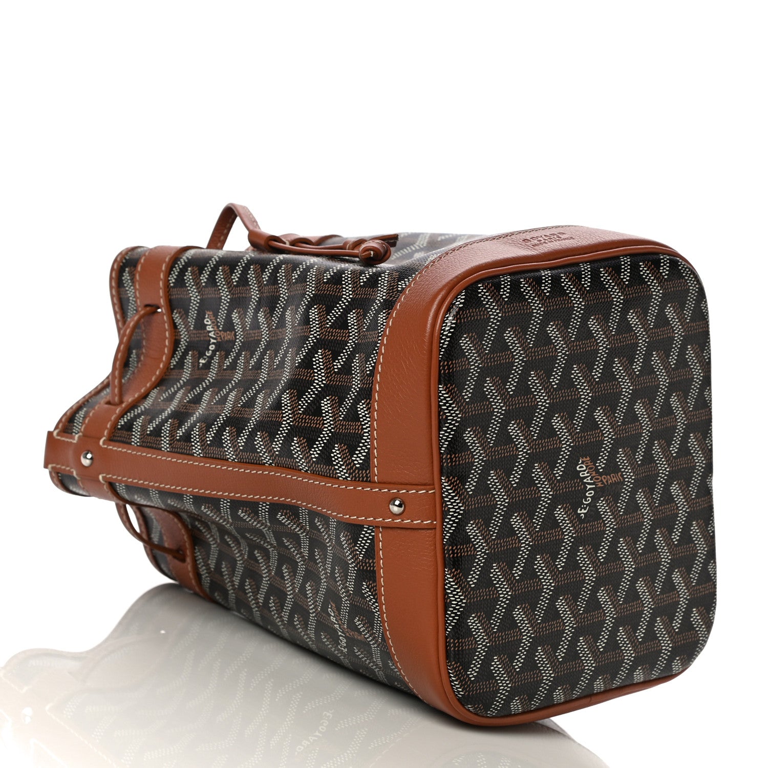 Goyard Goyardine Petit Flot Bucket Bag PM Black Gold 4 of 8