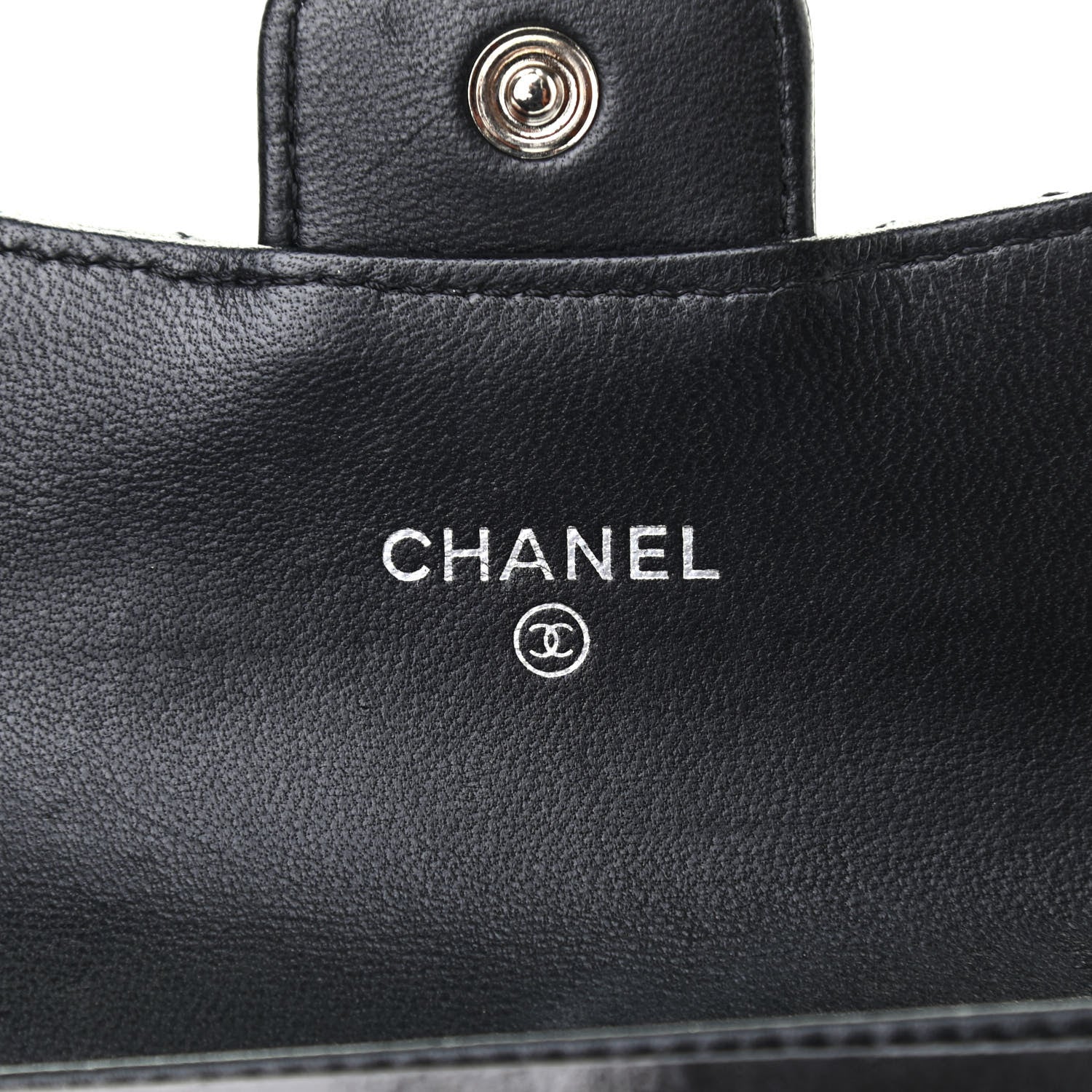 Chanel Lambskin Quilted Flap Card Holder Black 6 of 8