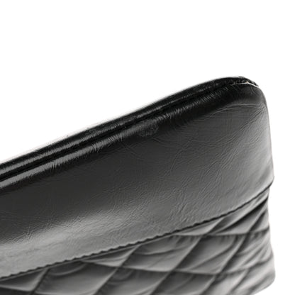 Chanel Aged Calfskin Quilted Medium Gabrielle Cosmetic Case Black 10 of 11