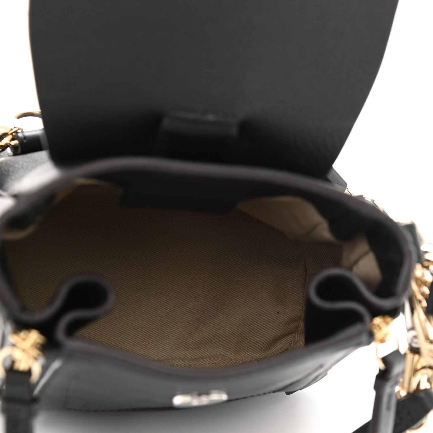 Chloe Suede Calfskin Mini Faye Backpack Black 5 of 11