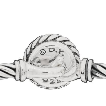 David Yurman Sterling Silver Pearl 3mm Chatelaine Bracelet 3 of 3