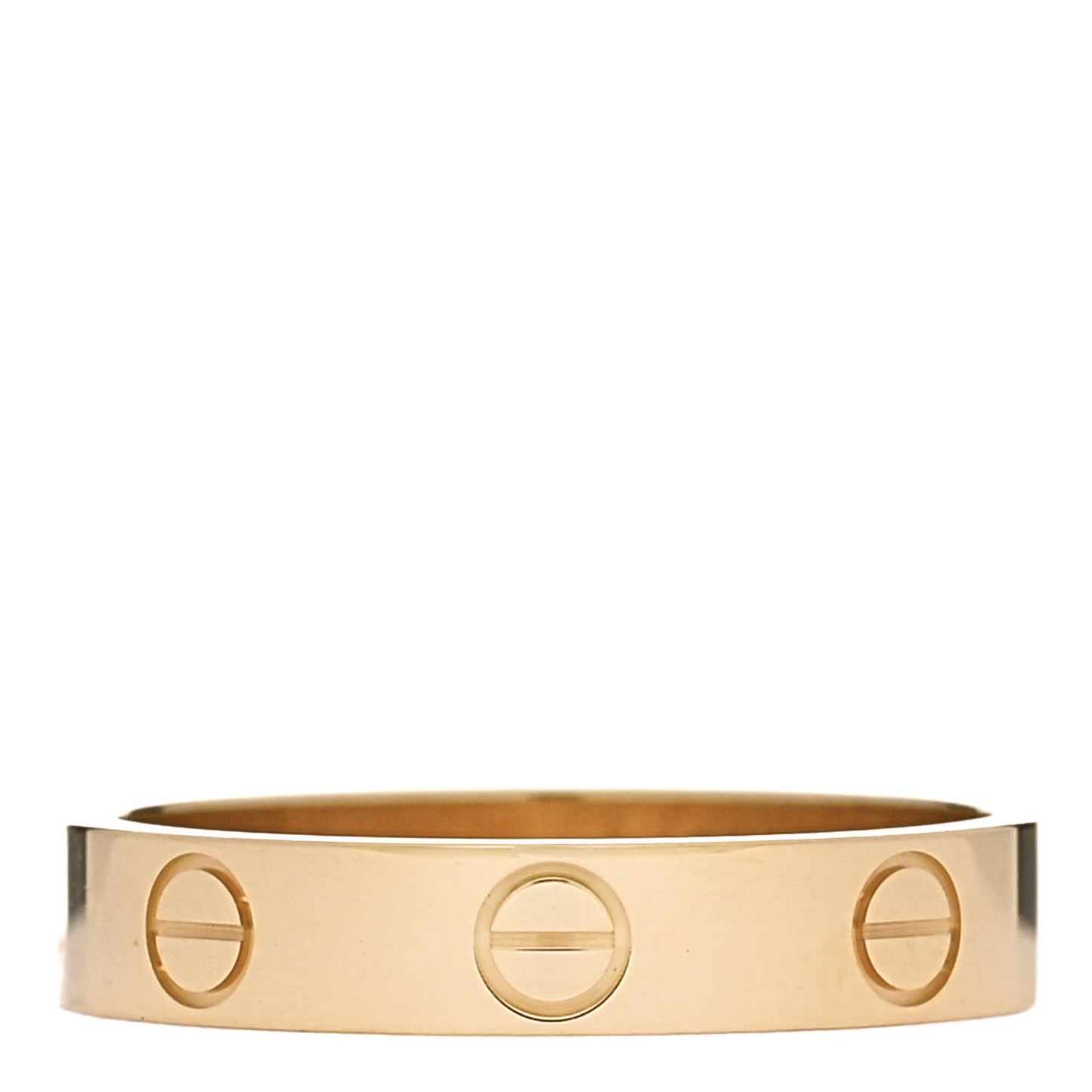 18K Yellow Gold 3.5mm LOVE Wedding Band Ring 52 6