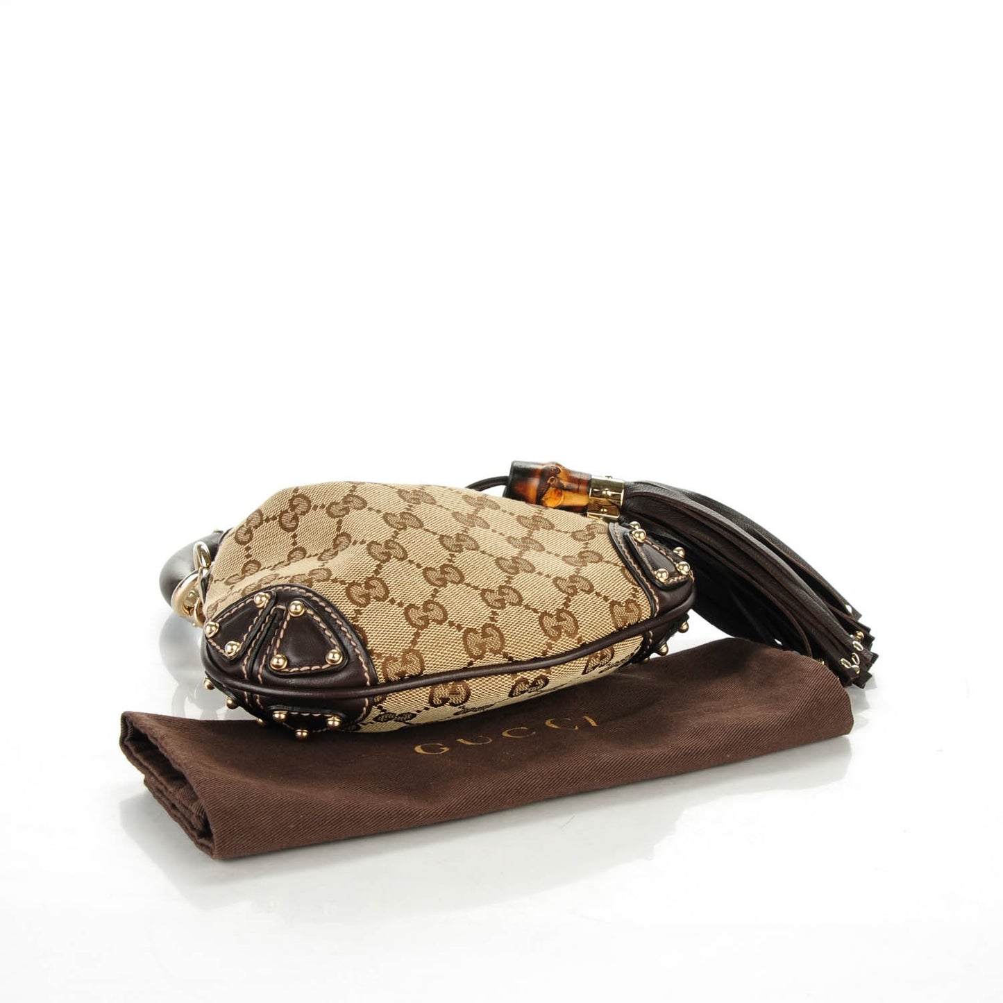 Monogram Mini Indy Top Handle Bag Dark Brown