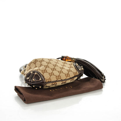 Gucci Monogram Mini Indy Top Handle Bag Dark Brown 4 of 7