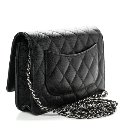 Chanel Caviar Quilted Wallet On Chain WOC Black 3 of 11