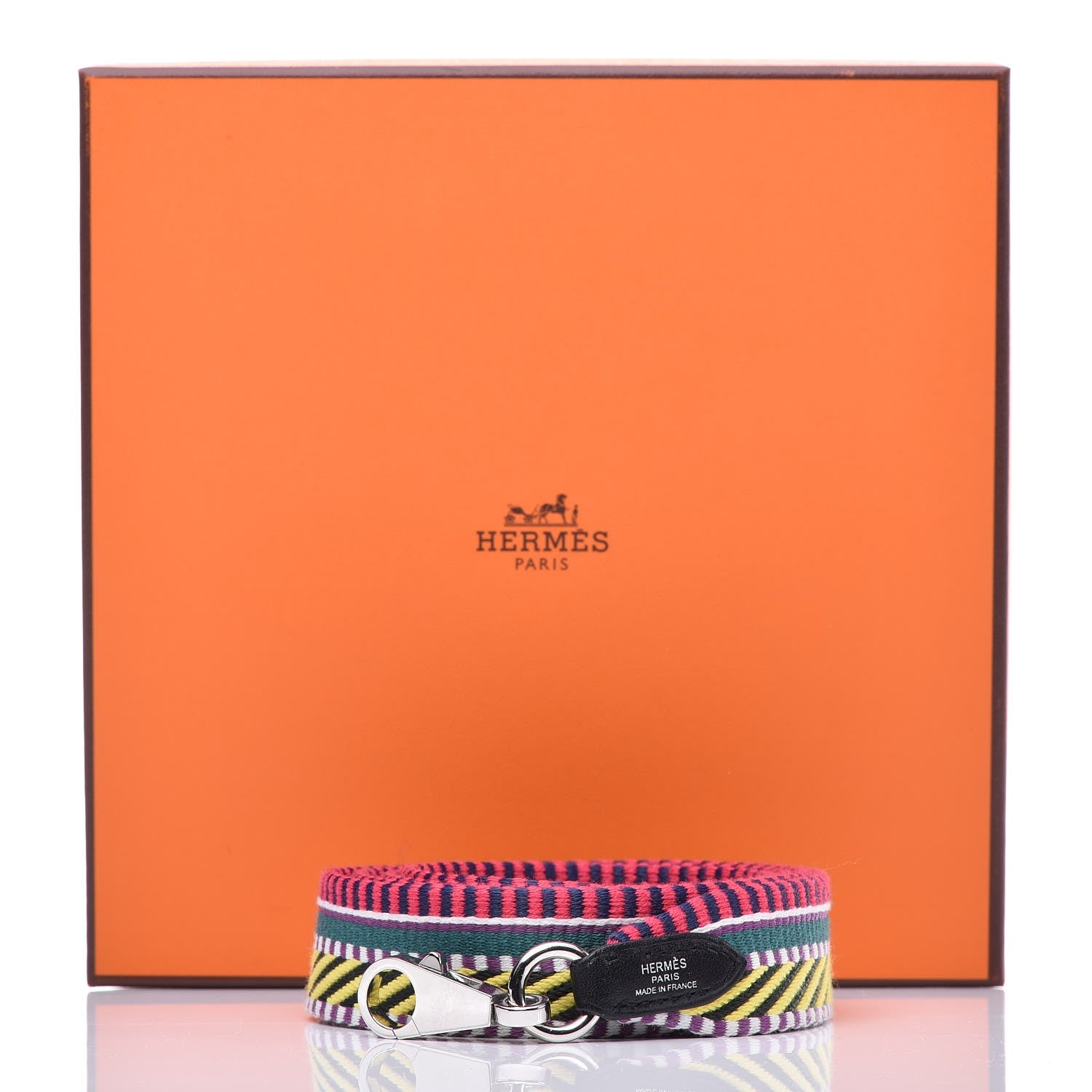 Hermes Toile Swift 25mm Sangle Cavale Shoulder Strap Multicolor Black 5 of 5