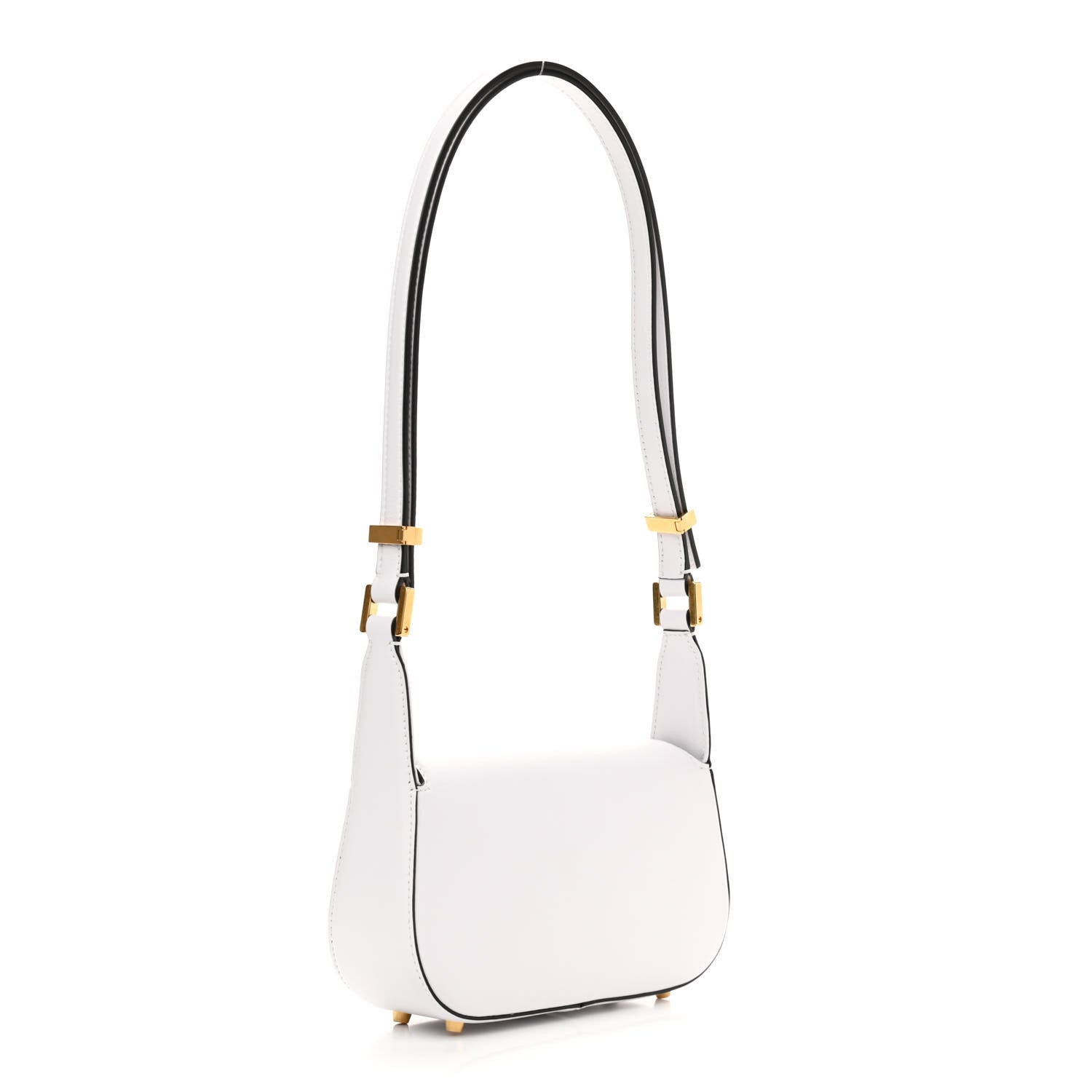 Valentino Garavani Calfskin Small Vlogo Chain Shoulder Bag Optic White 2 of 8