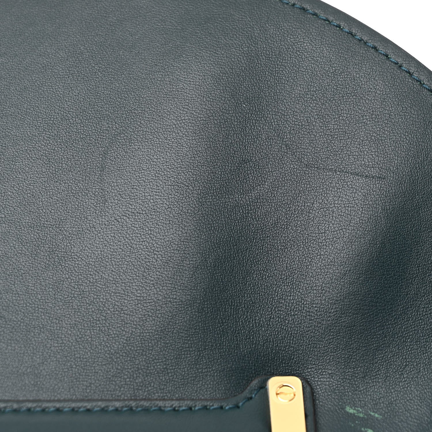 Salvatore Ferragamo Calfskin Embossed Small Margot Top Handle Divisa Green 13 of 16