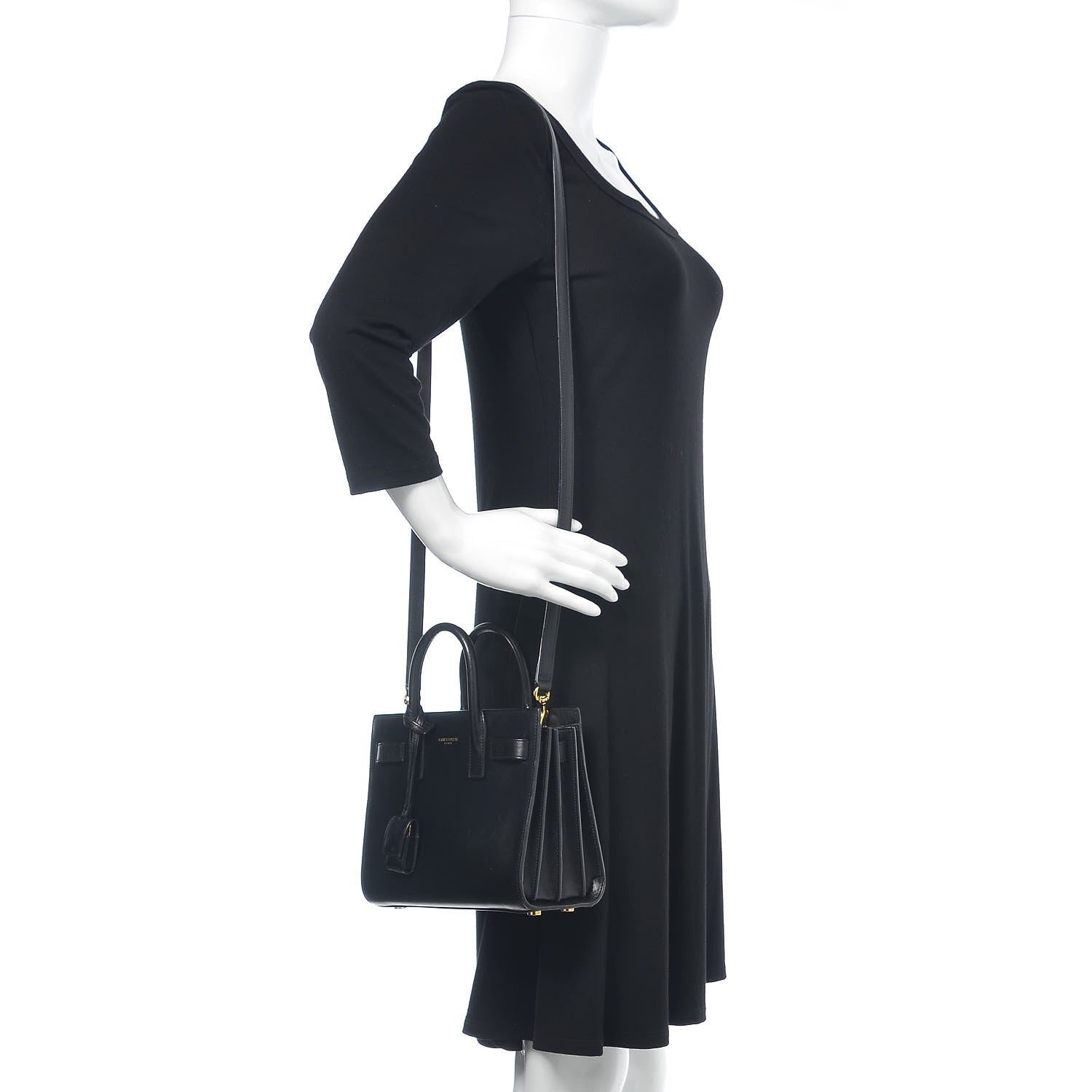 Saint Laurent Calfskin Nano Sac de Jour Black 2 of 17
