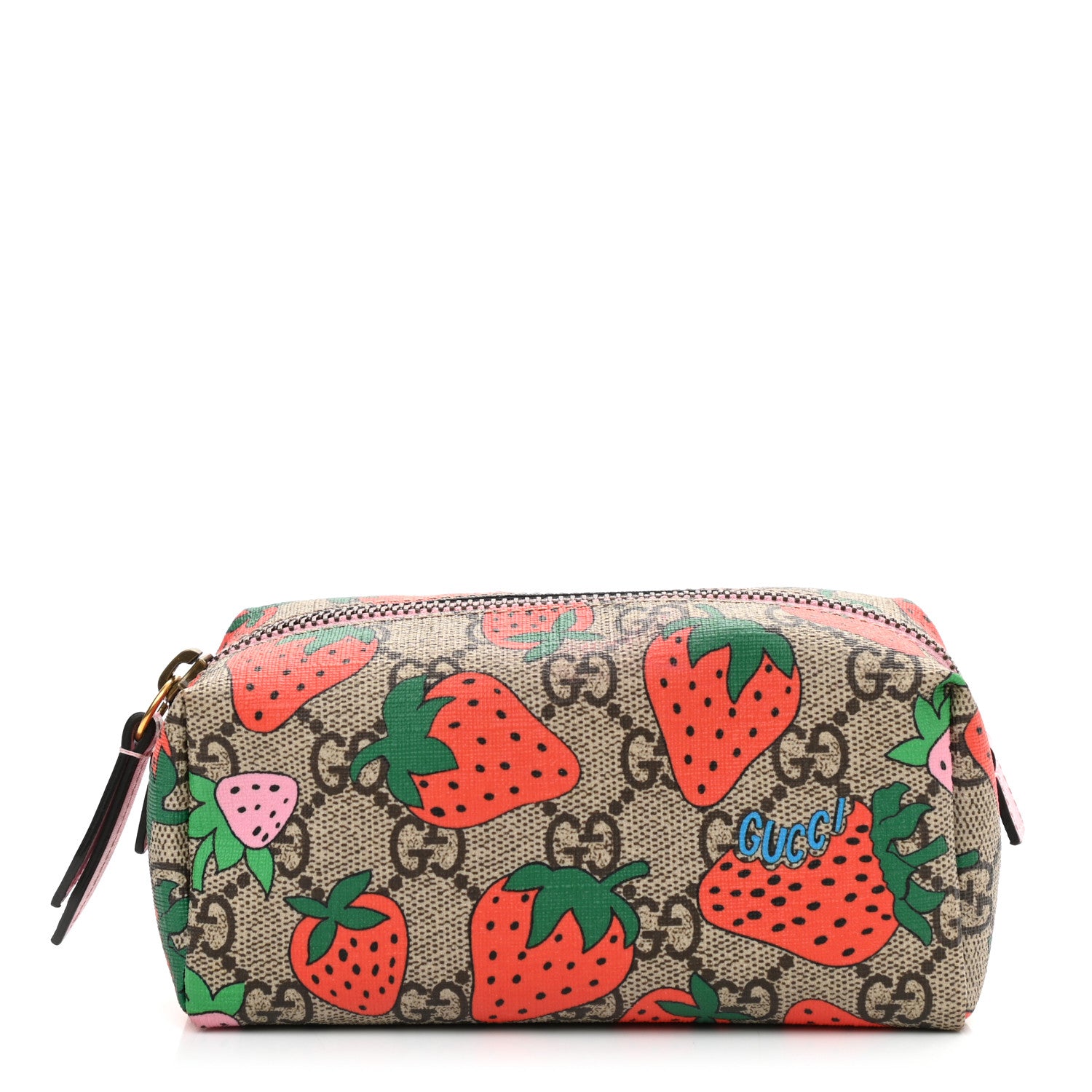 Gucci GG Supreme Monogram Strawberry Cosmetic Case 1 of 7
