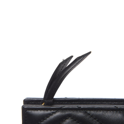 Gucci Calfskin Matelasse Chevron Heart GG Marmont Clutch Black 14 of 14