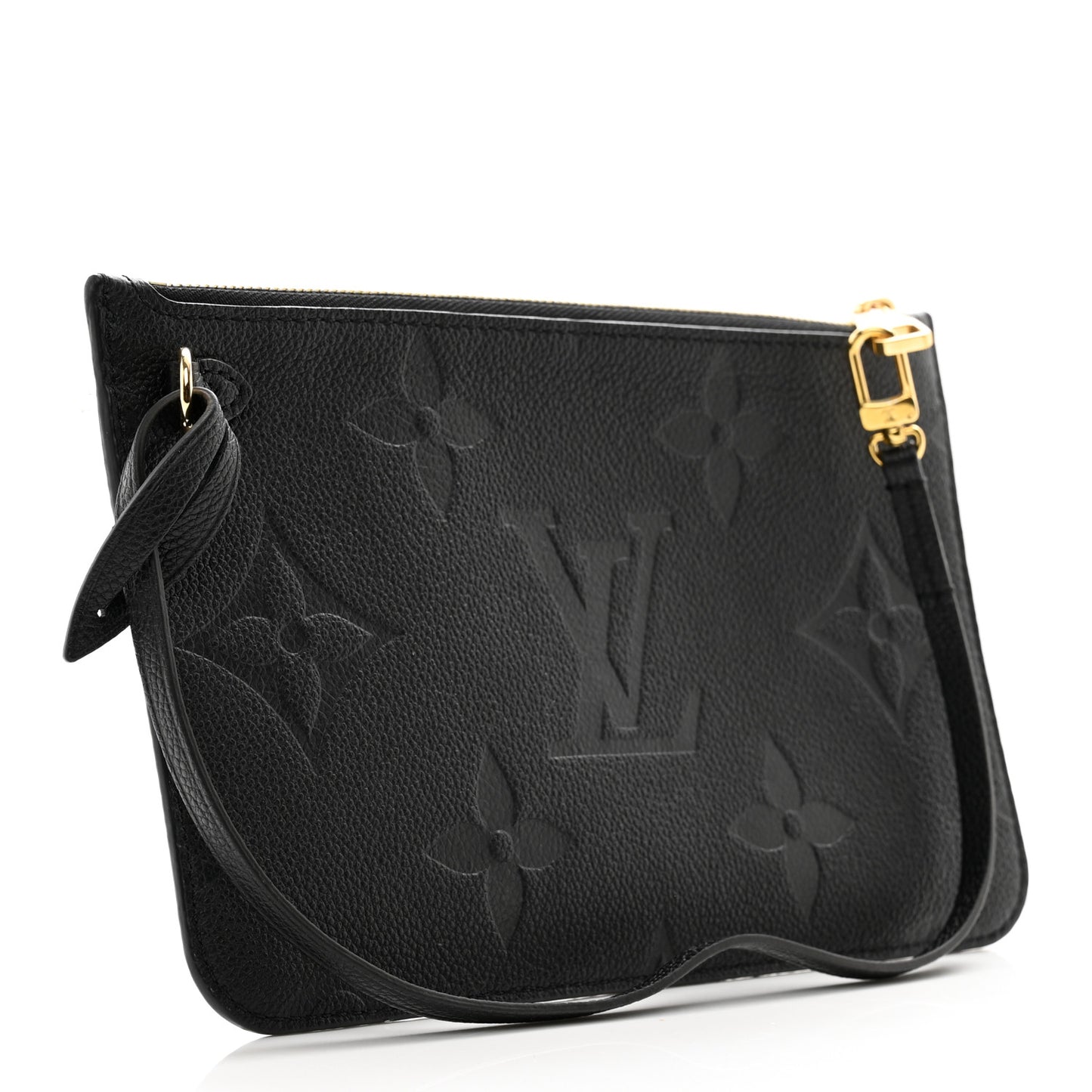 LOUIS VUITTON Empreinte Monogram Giant Neverfull MM Pochette Black