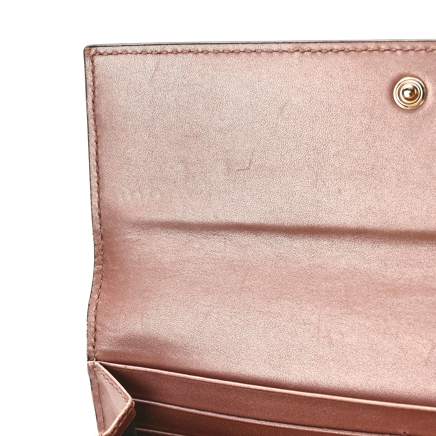 Gucci Patent Microguccissima Bow Heart Continental Wallet Pink 9 of 11