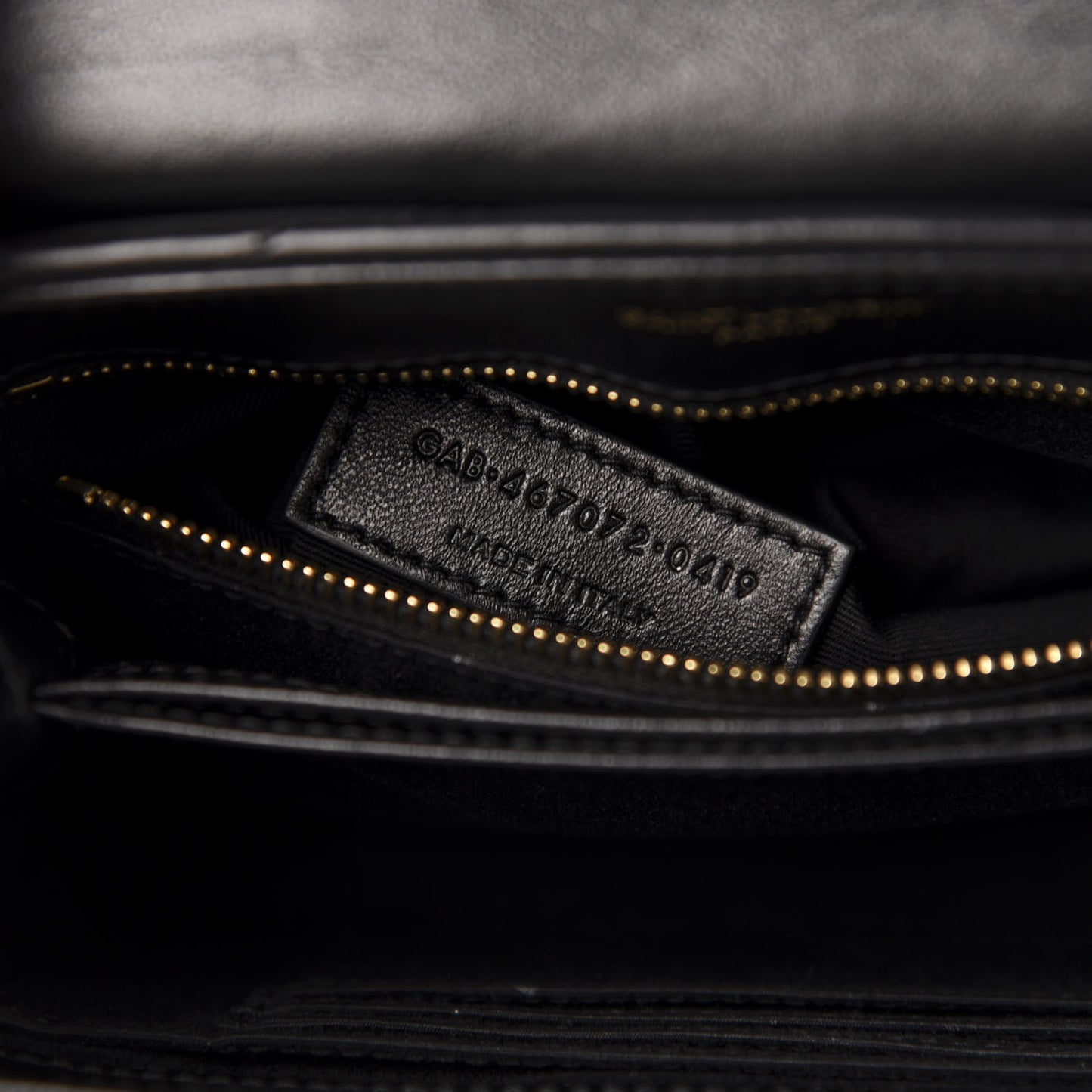 Calfskin Y Quilted Monogram Toy Loulou Crossbody Bag Black