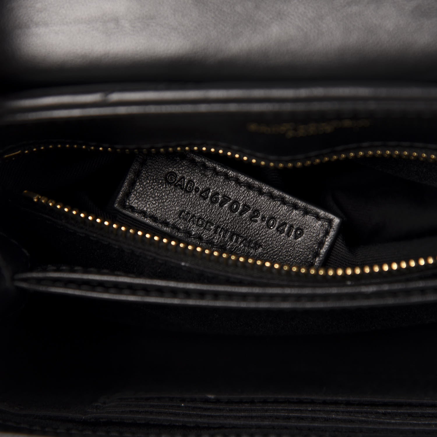 Saint Laurent Calfskin Y Quilted Monogram Toy Loulou Crossbody Bag Black 8 of 13
