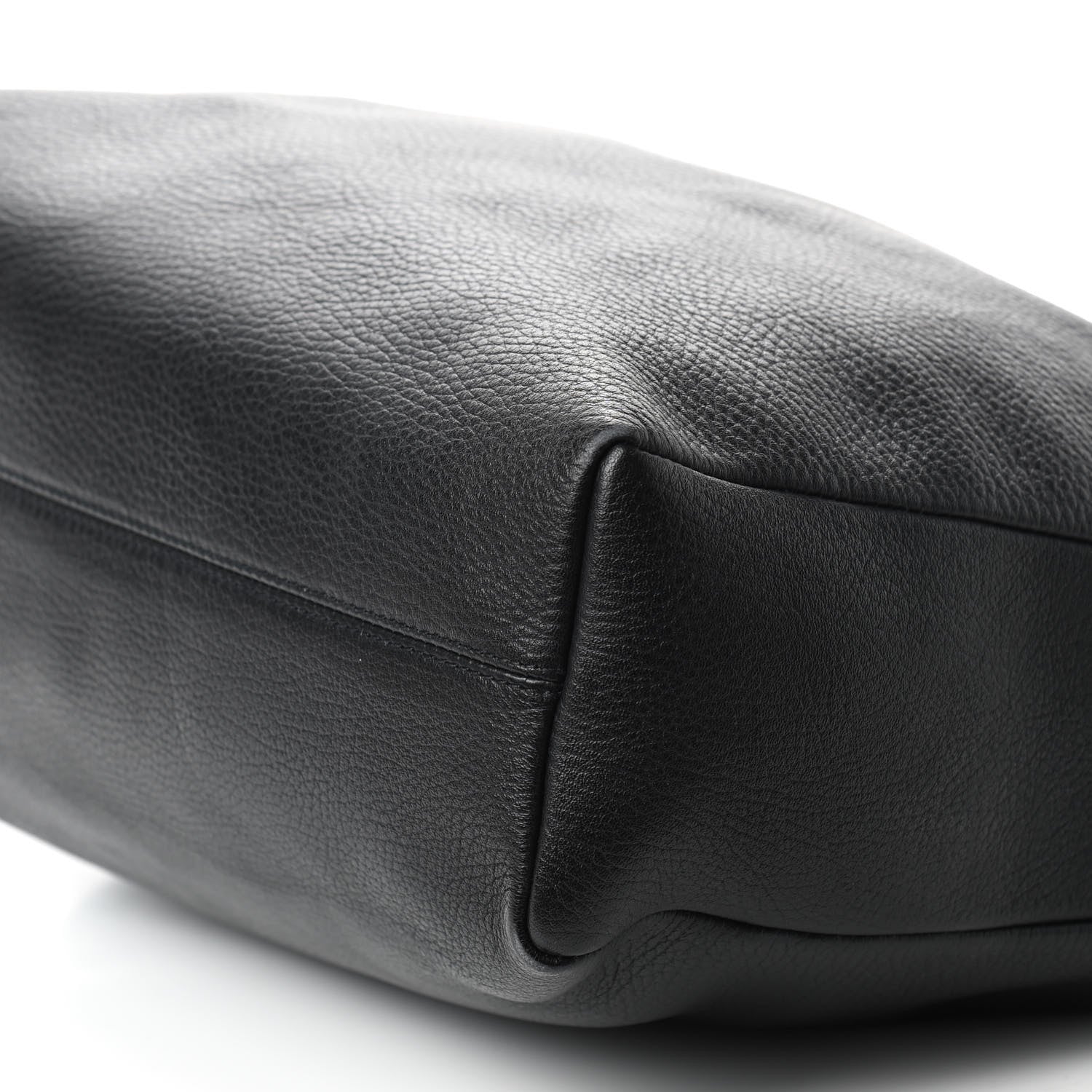 Burberry Grainy Leather Calfskin Hobo Black 7 of 8