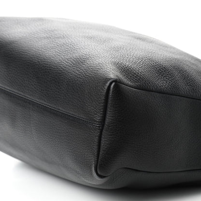 Burberry Grainy Leather Calfskin Hobo Black 7 of 8
