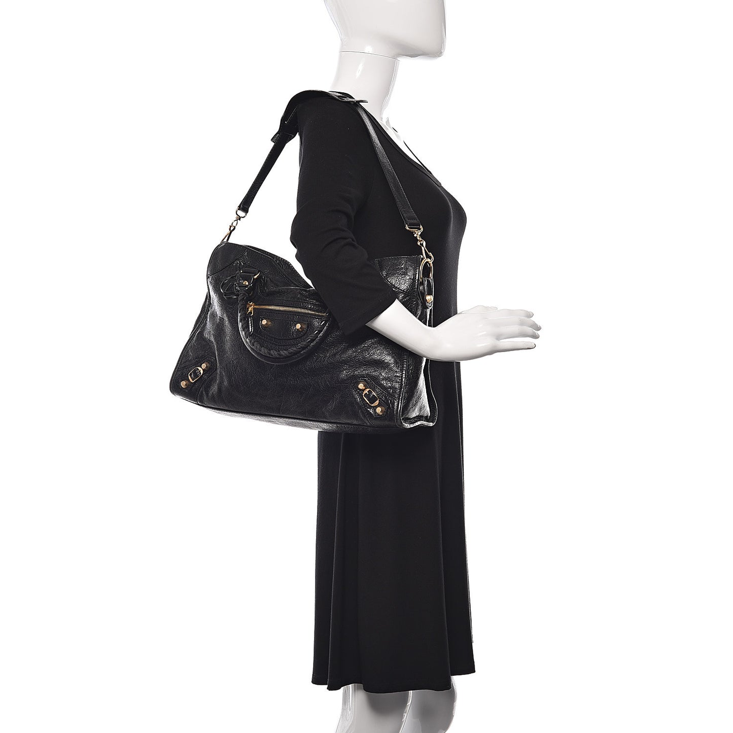 Agneau Giant 12 Gold Hardware City Black