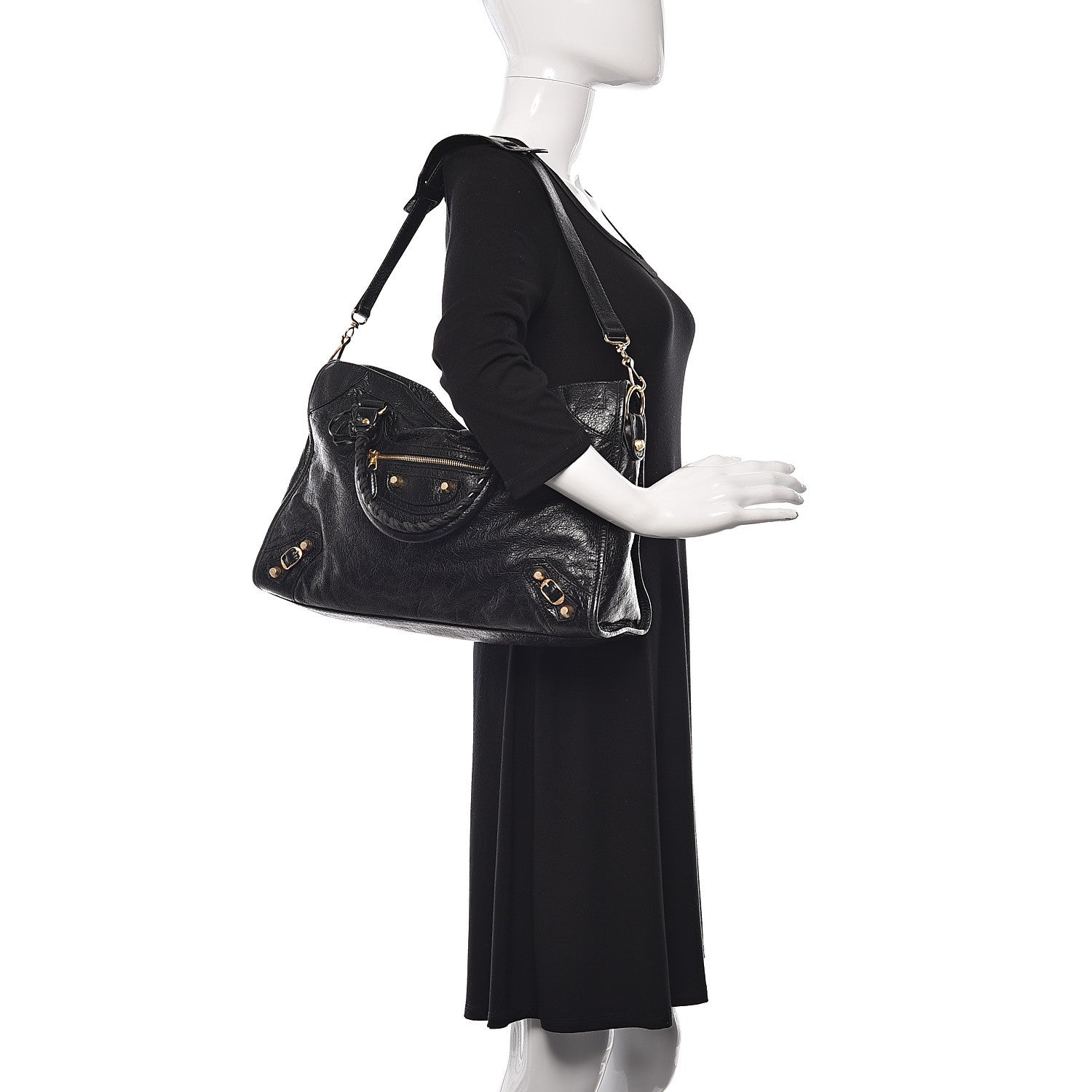 Balenciaga Agneau Giant 12 Gold Hardware City Black 2 of 9