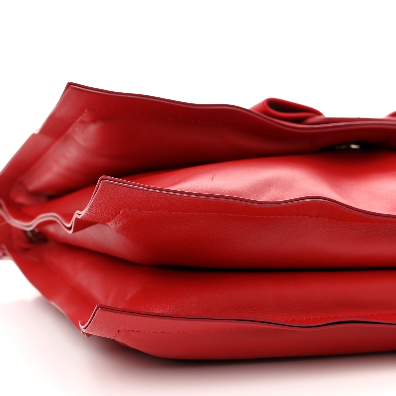 Salvatore Ferragamo Calfskin Small Viva Bow Shoulder Bag Red 10 of 12