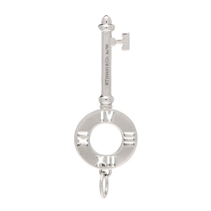 Tiffany 18K White Gold Diamond Atlas Pierced Key Pendant 3 of 3