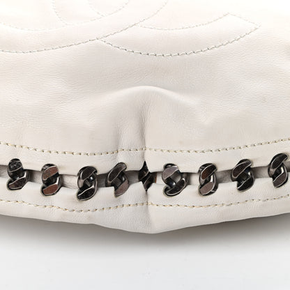 Chanel Calfskin Modern Chain Hobo White 11 of 13