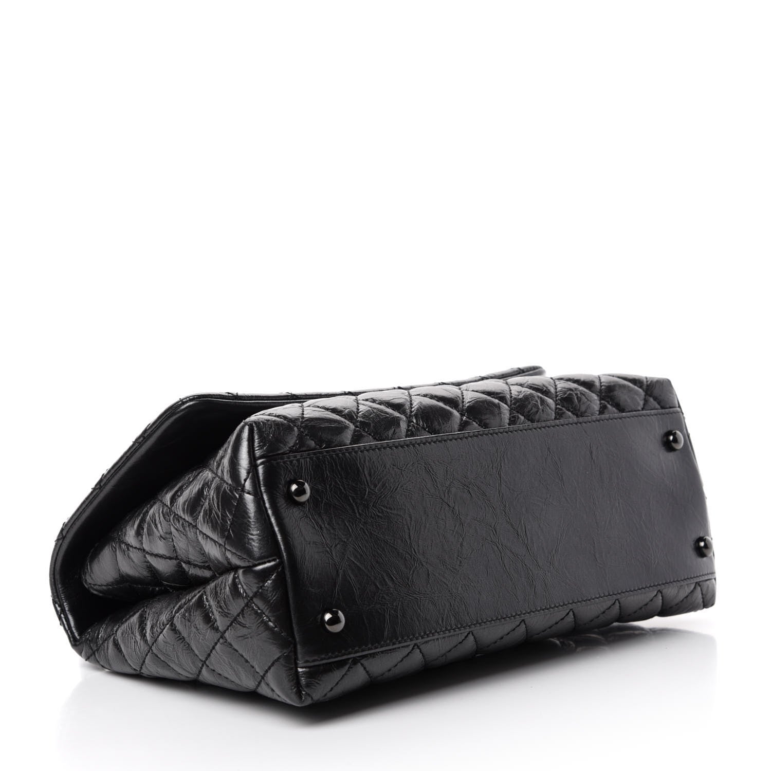 Chanel Aged Calfskin Quilted Small Coco Handle Flap So Black 5 of 11
