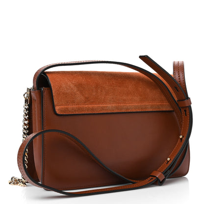 Chloe Suede Calfskin Small Faye Shoulder Bag Tobacco 2 of 12