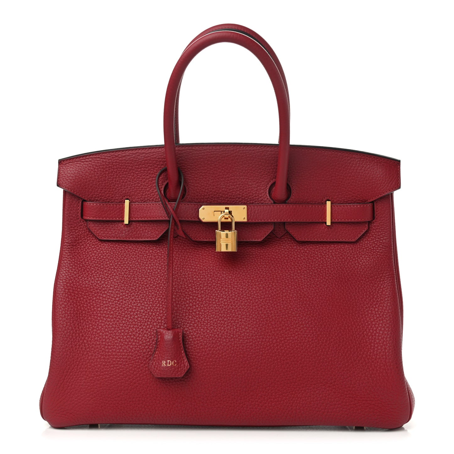 Taurillon Clemence Birkin 35 Rouge Grenat