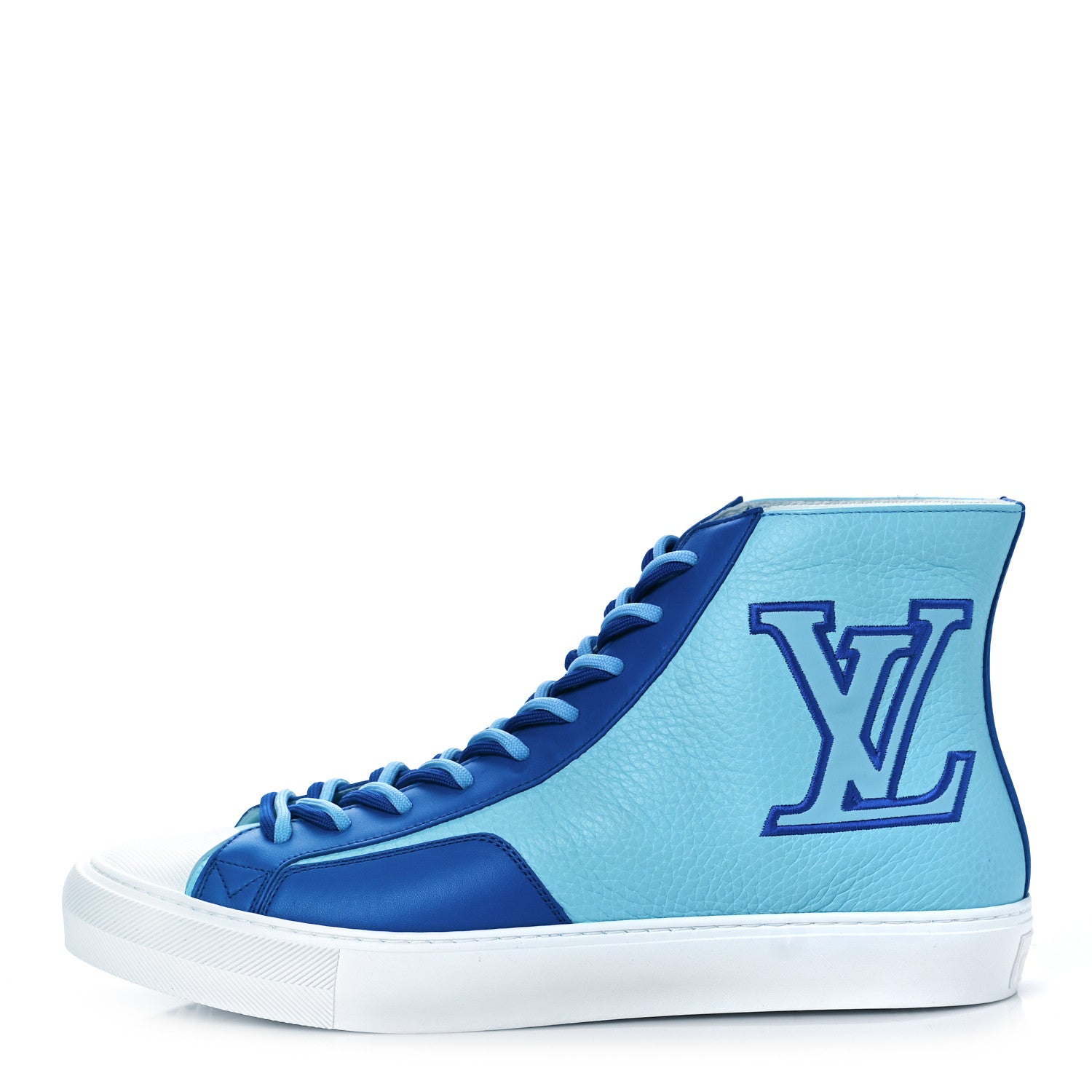 Louis Vuitton Calfskin Tattoo Sneaker Boots 8 Blue 1 of 8