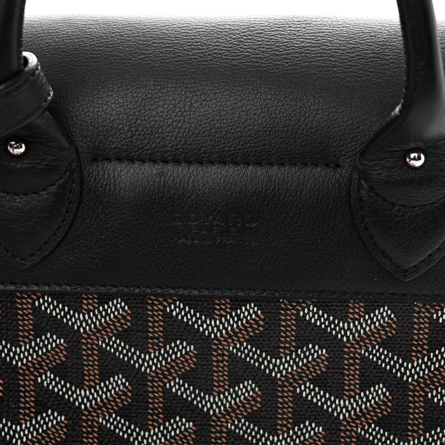 Goyardine Calfskin Mini Alpin Backpack Black