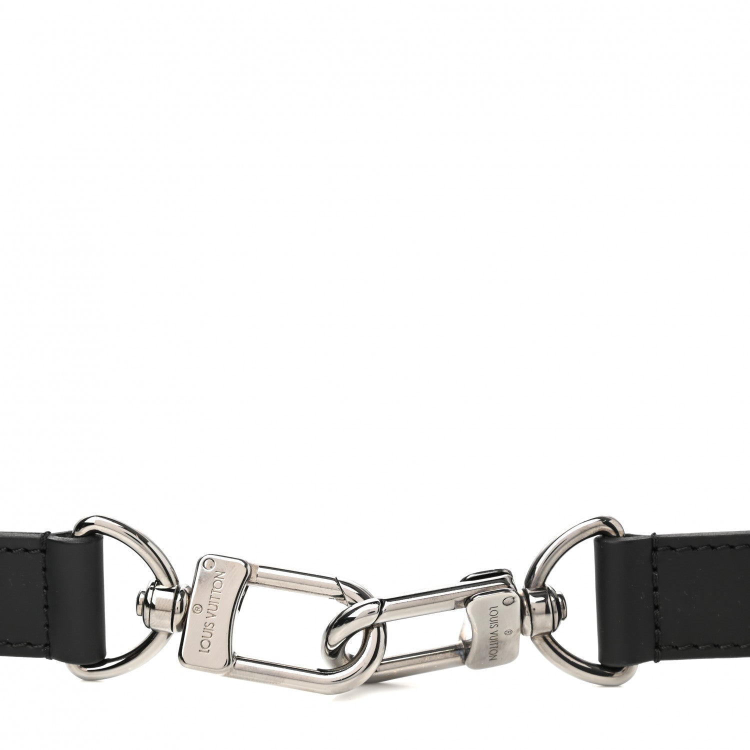 Louis Vuitton Calfskin Adjustable Shoulder Strap Black 3 of 3