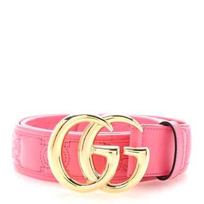 Gucci Calfskin GG Matelasse Marmont 40mm Belt 100 40 Perfect Pink 1 of 6