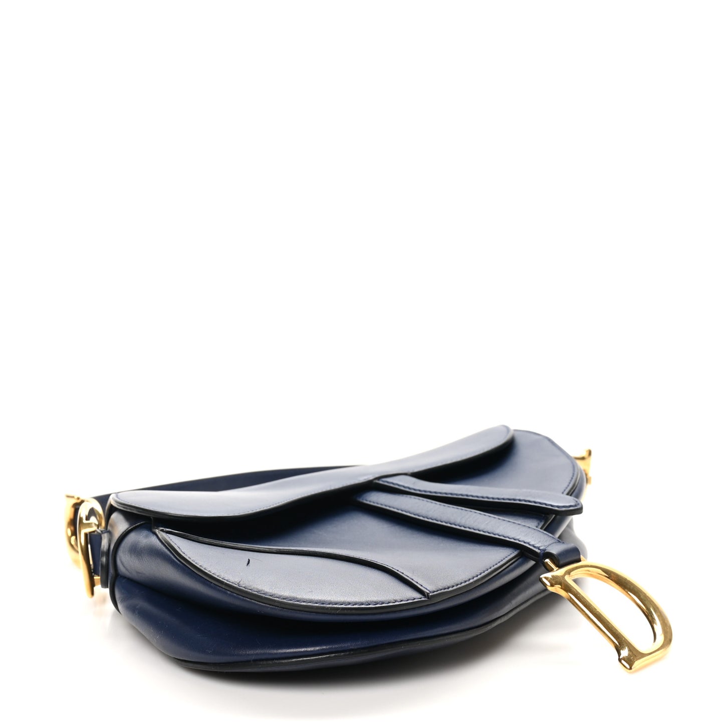 Calfskin Saddle Bag  Indigo Blue