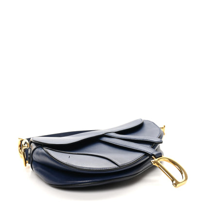 Christian Dior Calfskin Saddle Bag  Indigo Blue 4 of 11