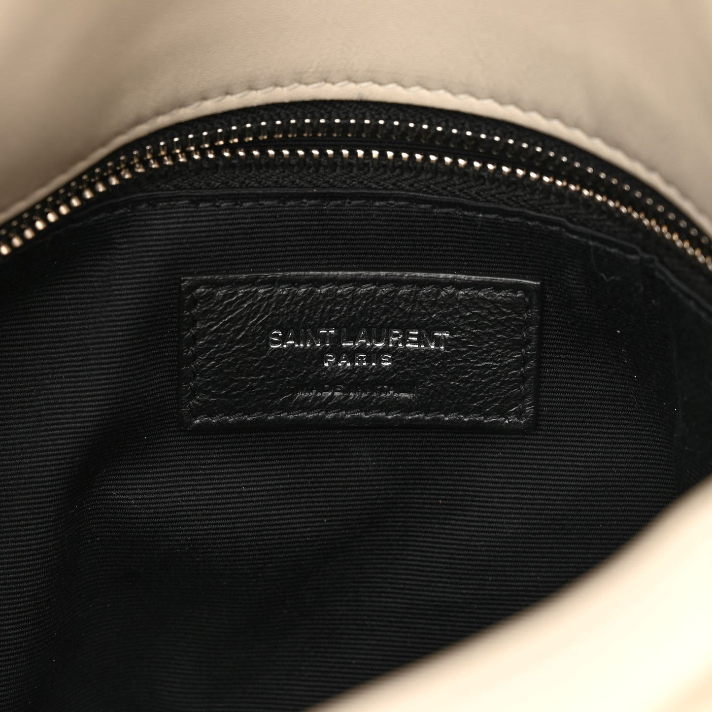 Lambskin Quilted Small Loulou Puffer Monogram Chain Satchel Blanc Vintage