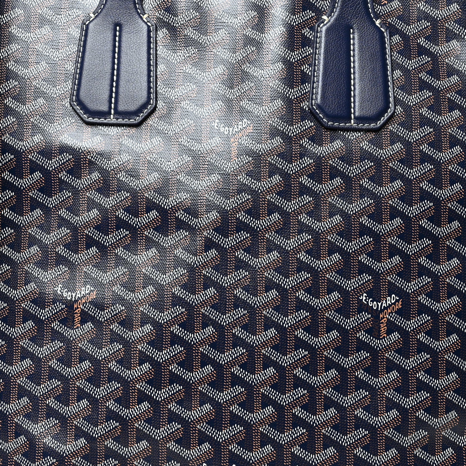 Goyard Goyardine Voltaire III Tote Navy 7 of 10