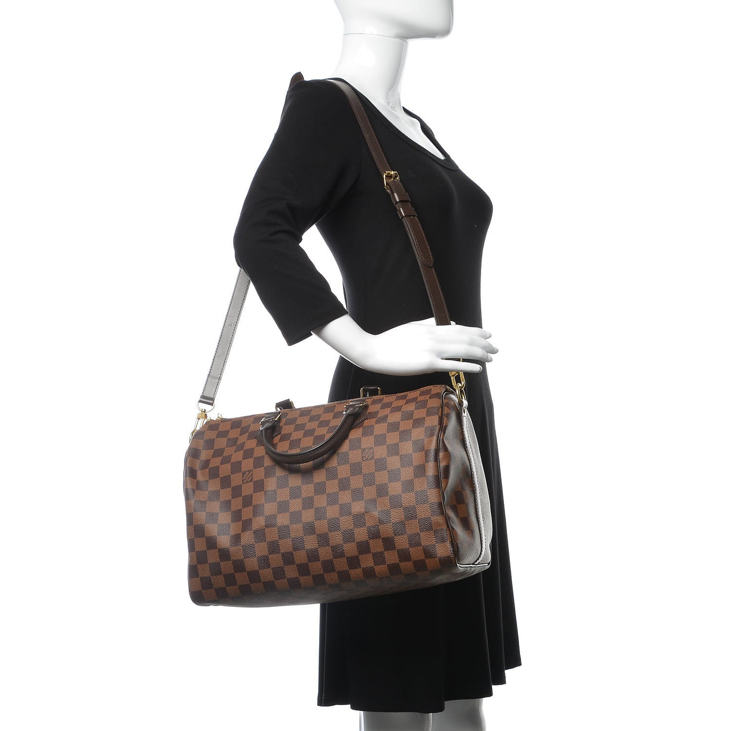 Damier Ebene Speedy Bandouliere 35
