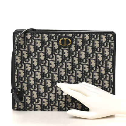 Christian Dior Oblique 30 Montaigne Pouch Blue 2 of 7