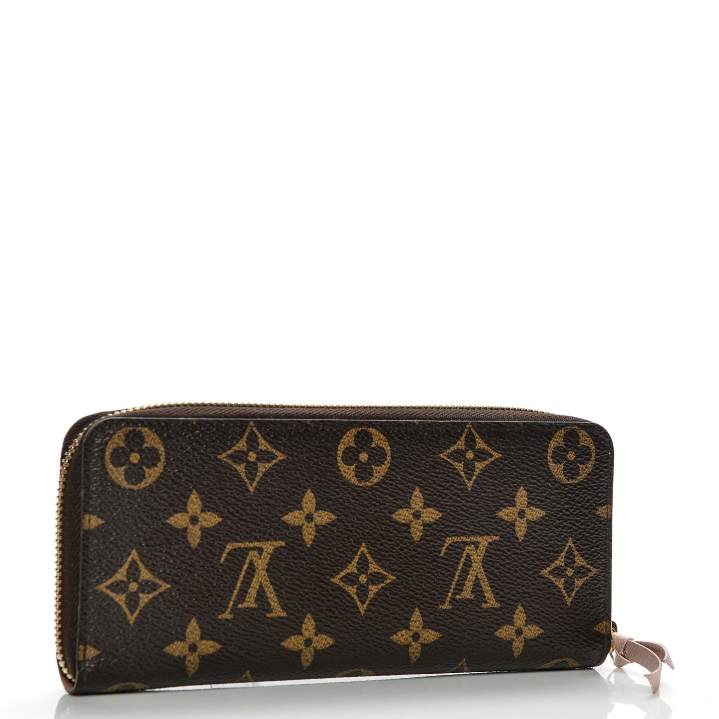 Monogram Clemence Wallet Rose Ballerine