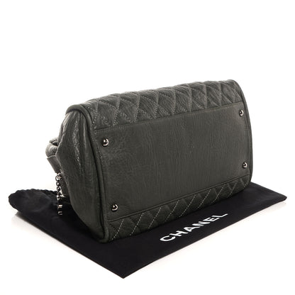 Chanel Distressed Lambskin Lady Braid Bowler Dark Grey 3 of 7